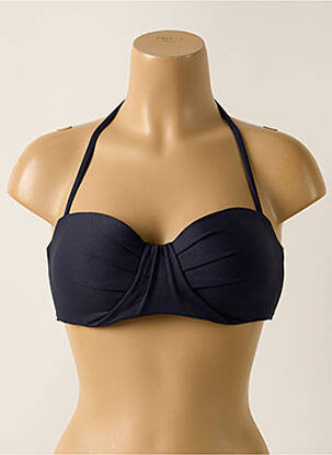 Sutien de costum de baie elasticitate top bentiță albastru YSABEL MORA femeie