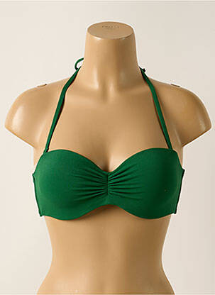 Sutien de costum de baie elasticitate top bentiță verde YSABEL MORA femeie