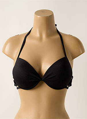 Sutien de costum de baie elasticitate sutien cu susținere înaltă și burete detașabil negru DAG ADOM femeie
