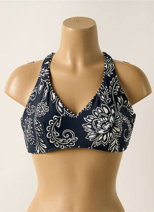 Sutien de costum de baie elasticitate sutien cupe întregi cu decolteu înalt albastru SEAFOLLY femeie