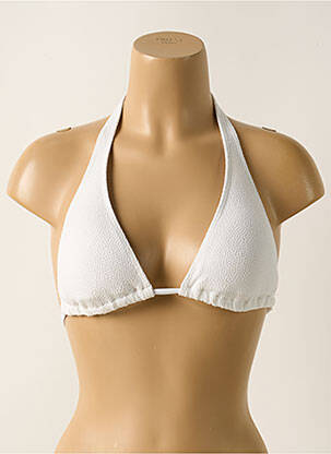 Sutien de costum de baie elasticitate sutien cu susținere înaltă și burete detașabil alb KIWI femme