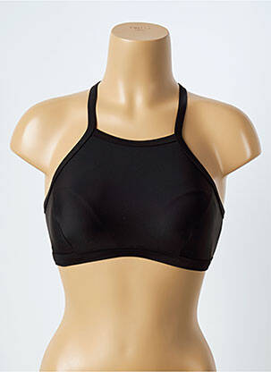Sutien de costum de baie elasticitate top sutien tip racerback negru PIHA femeie