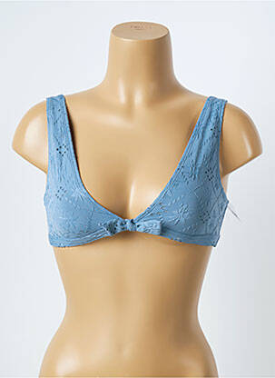 Sutien de costum de baie elasticitate albastru BEACHLIFE fată