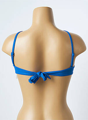 Sutien de costum de baie elasticitate sutien cupe întregi cu decolteu înalt albastru SEAFOLLY femeie