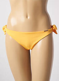Chiloți de baie efect material satinat bikini galben YSABEL MORA femme