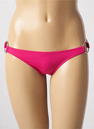 Chiloți de baie efect material satinat bikini roz KIWI femeie
