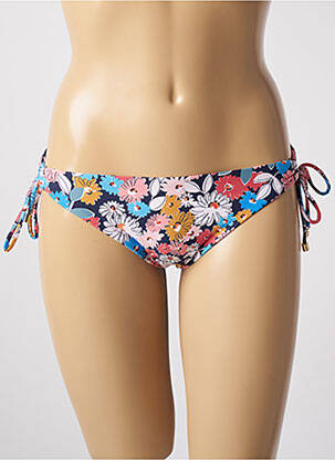 Chiloți de baie imprimeu floral bikini albastru CYELL femeie