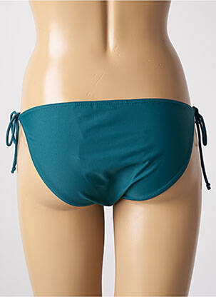 Chiloți de baie efect material satinat bikini verde SUN PROJECT femeie
