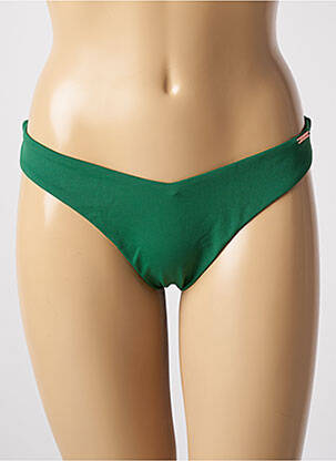 Chiloți de baie efect material satinat chiloți verde SEAFOLLY femeie