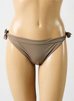 Chiloți de baie elasticitate bikini gri KIWI femeie