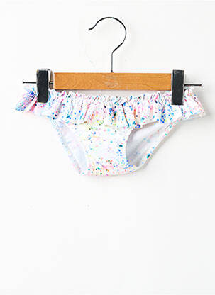 Chiloți de baie alb BORABORA fată