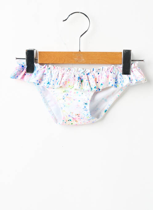 Chiloți de baie alb BORABORA fată