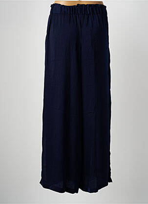Pantalon larg buzunare albastru YSABEL MORA femeie