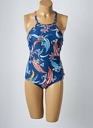 Costum de baie dintr-o singură piesă imprimeu fantezie albastru SEAFOLLY fată