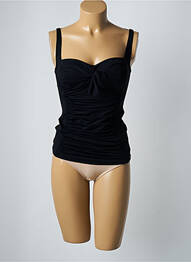 Top de baie bretele elastice reglabile negru MOONTIDE femme