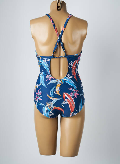 Costum de baie dintr-o singură piesă albastru SEAFOLLY fată