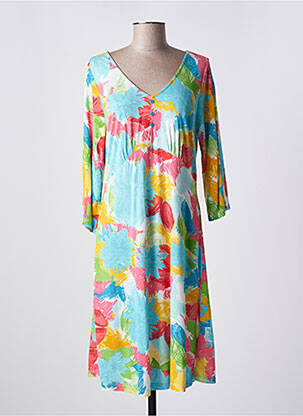 Rochie midi mâneci 3/4 mâneci 3/4 albastru AGATHE & LOUISE femeie