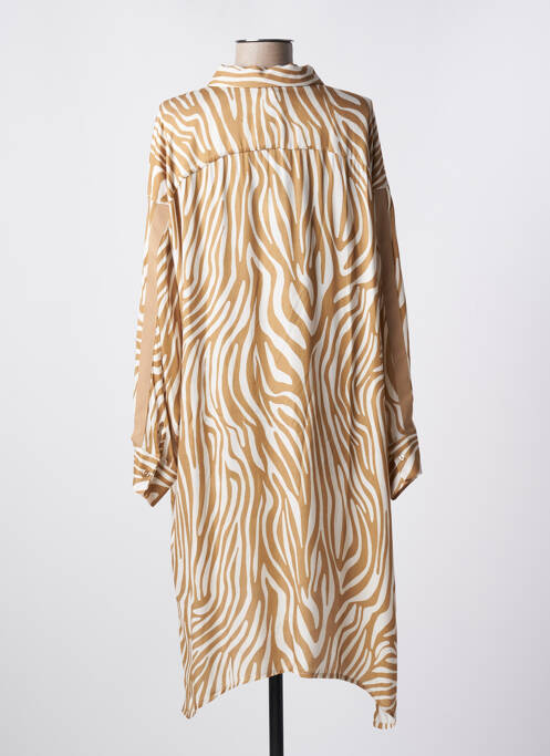 Rochie midi bej LES BLONDINETTES femeie