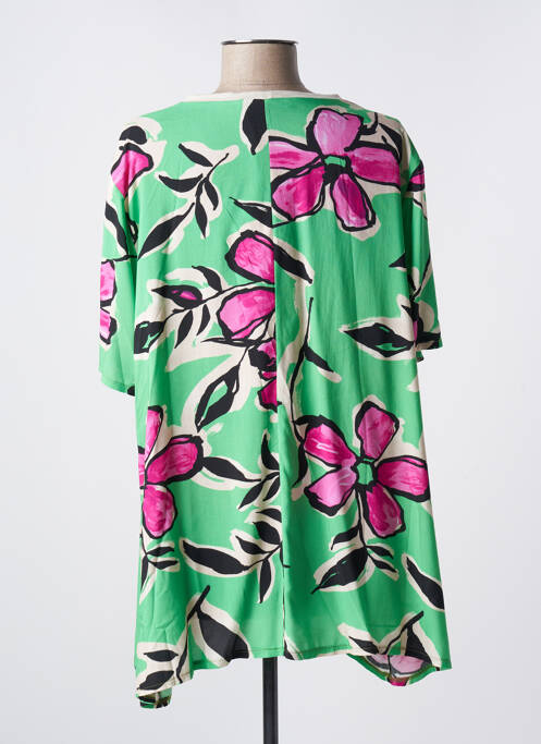 Tunică mâneci scurte verde FRANCK ANNA femeie