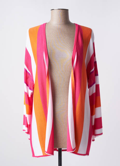 Vestă cu mâneci lungi roz LEO & UGO femeie