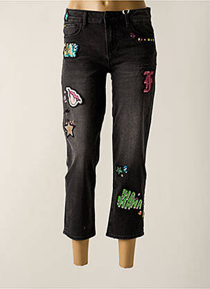 Blugi cu croială dreaptă negru FRACOMINA femeie