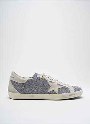Adidași țesătură țesătură cu sclipici toc plat până la 3 cm argintiu GOLDEN GOOSE DELUXE BRAND femeie