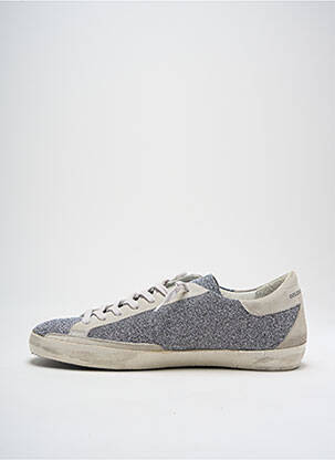 Adidași țesătură țesătură cu sclipici toc plat până la 3 cm argintiu GOLDEN GOOSE DELUXE BRAND femeie