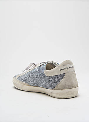 Adidași țesătură țesătură cu sclipici toc plat până la 3 cm argintiu GOLDEN GOOSE DELUXE BRAND femeie