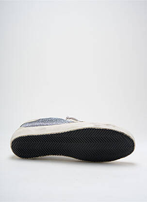 Adidași țesătură țesătură cu sclipici toc plat până la 3 cm argintiu GOLDEN GOOSE DELUXE BRAND femeie