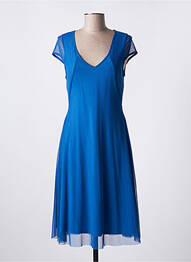 Rochie midi mâneci scurte mâneci scurte albastru MALOKA femeie
