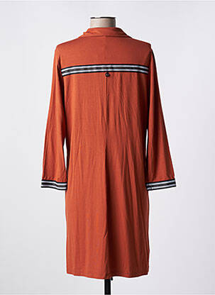 Rochie midi mâneci lungi mâneci lungi portocalie MALOKA femeie