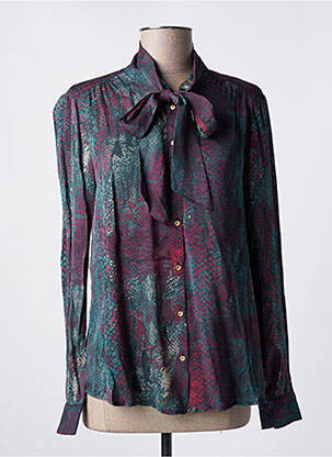 Cămașă țesătură crep mâneci lungi verde SCOTCH & SODA femeie
