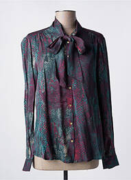 Cămașă țesătură crep mâneci lungi verde SCOTCH & SODA femeie