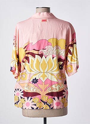 Cămașă imprimeu floral mâneci scurte roz SCOTCH & SODA femeie