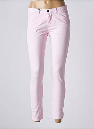 Pantalon chino talie joasă talie joasă roz SCHOOL RAG femeie