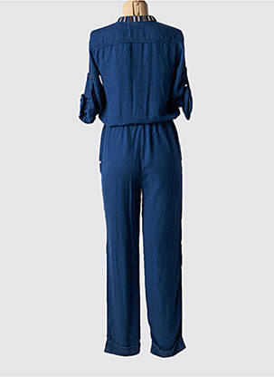 Salopetă-pantalon închidere cu nasturi pe față mâneci 3/4 albastru SCOTCH & SODA femeie