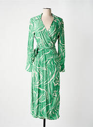 Rochie lungă mâneci lungi mâneci lungi verde SELECTED femme
