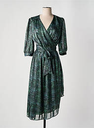 Rochie midi mâneci 3/4 mâneci 3/4 verde SCOTCH & SODA femeie