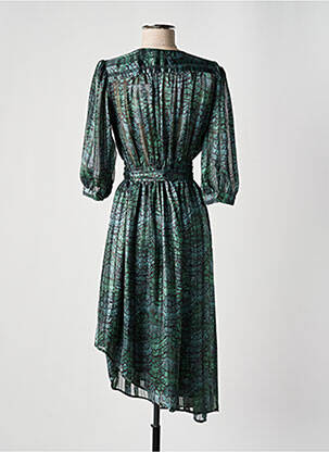 Rochie midi mâneci 3/4 mâneci 3/4 verde SCOTCH & SODA femeie