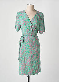 Rochie midi croială fluidă mâneci scurte verde HARRIS WILSON femme