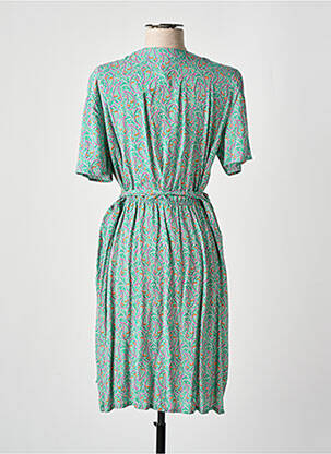 Rochie midi croială fluidă mâneci scurte verde HARRIS WILSON femeie