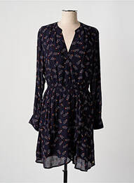 Rochie midi imprimeu fantezie mâneci lungi negru SCOTCH & SODA femeie