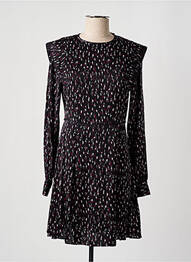 Rochie scurtă închidere cu fermoar la spate mâneci lungi negru SCOTCH & SODA femeie