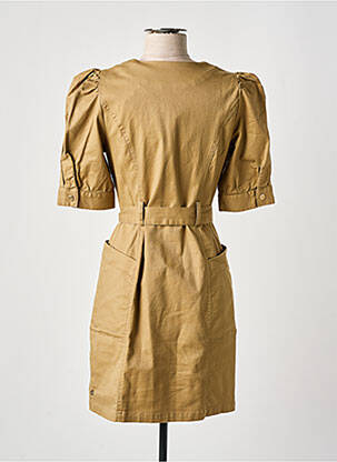 Rochie scurtă mâneci scurte mâneci scurte bej SCOTCH & SODA femeie