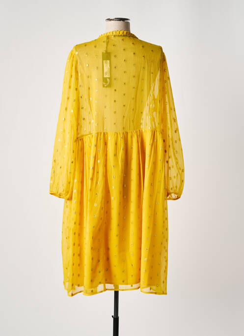 Rochie midi galben SCHOOL RAG femeie