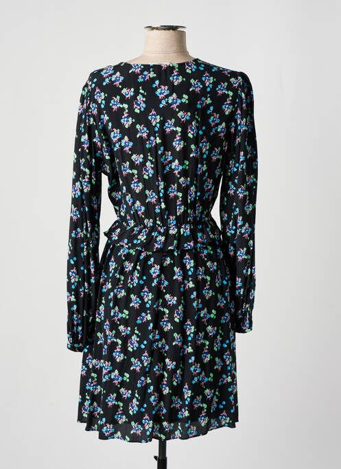 Rochie midi imprimeu floral mâneci lungi negru SCOTCH & SODA femme