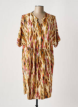 Rochie midi bej CISO femeie