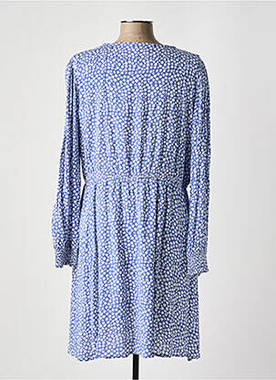Rochie midi imprimeu floral mâneci lungi albastru C'EST BEAU LA VIE femeie