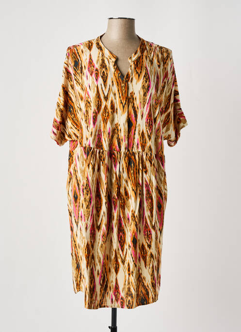 Rochie midi bej CISO femeie