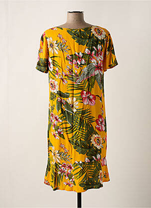 Rochie midi imprimeu floral mâneci scurte galben STREET ONE femeie